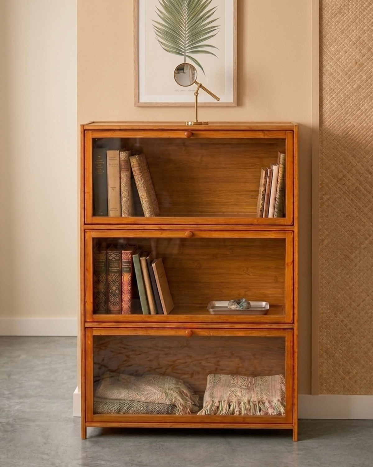 3 tier storage cabinet for books and home organisation 