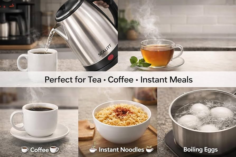 2.0L Stainless Steel Electric Kettle – 1500W
