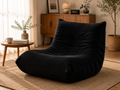 Light grey Cloud Lounge Sofa for modern living room, bedroom and relaxation spaces,black2