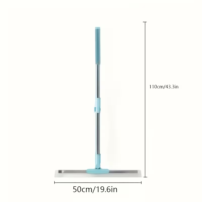 Floor squeegee dimensions showing a 110 cm handle height and 50 cm wide cleaning blade.