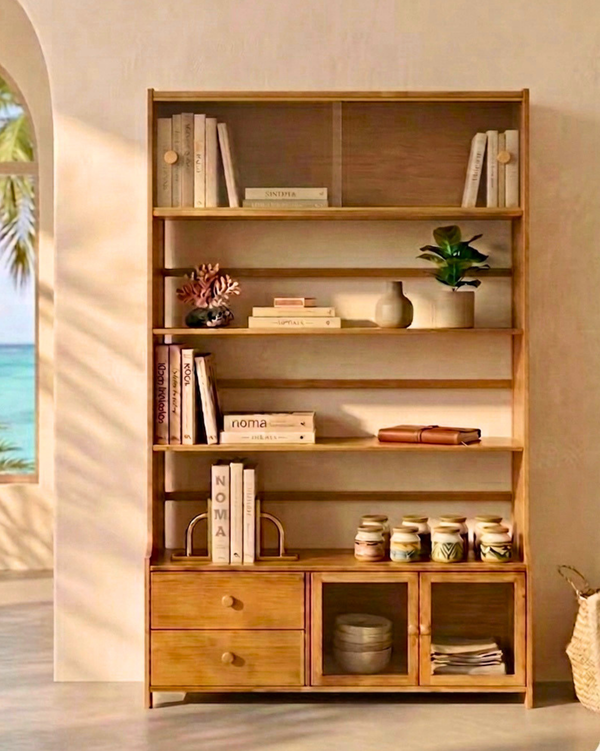 Luna Loft Organizer 5-tier storage shelf for books and home organisation in Mauritius
