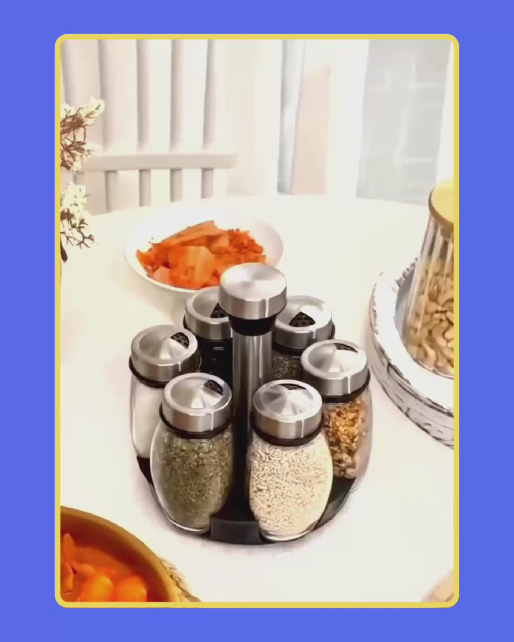spice rack 7 pieces